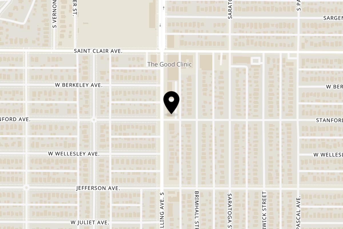 Map showing the location of Nashville Coop St Paul on 300 Snelling Ave South in St Paul